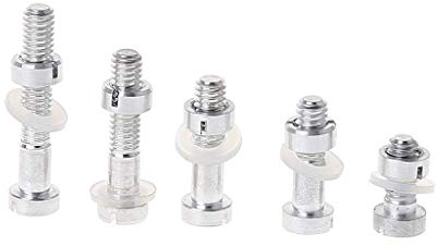 Doumneou M2.5 Schrauben Muttern-Set Plattenspieler Headshell Stylus Vinyl LP Plattenspieler 5 Stück
