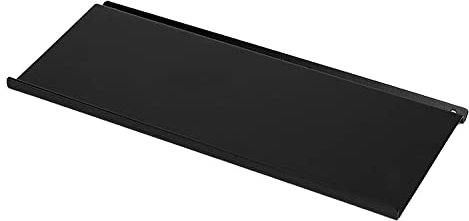 Kesseböhmer Modell Linero MosaiQ Obere Ablage kurz 235 x 107 x 8 mm in schwarz matt/Reling/Relingsystem