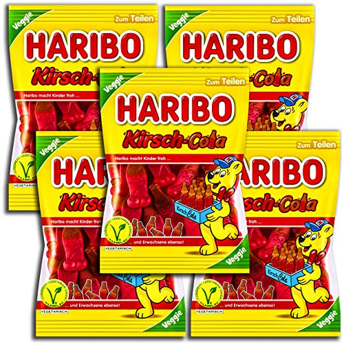 5 er Pack Haribo Kirsch-Cola veggie 5 x 175g