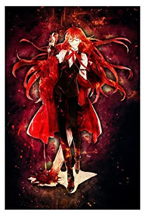FISH DRAGATE Black Butler Anime Poster 3 Leinwand Poster Schlafzimmer Dekor Sport Landschaft Büro Zimmer Dekor Geschenk ohne Rahmen Stil 30 x 45 cm