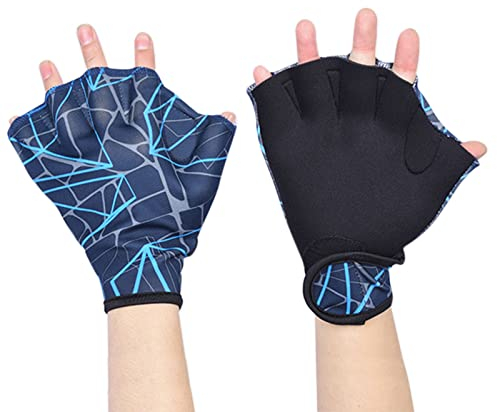 Facynde Schwimmende Handflossen - Schwimmhandschuhe für das Training - Schwimmflossen für Männer, Frauen, Erwachsene, Kinder, Aquatic Fitness, Wassertrainingszubehör