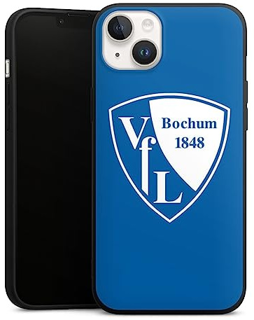 Premium Silikon Hülle kompatibel mit Apple iPhone 14 Handyhülle schwarz Case Offizielles Lizenzprodukt VFL Bochum Bundesliga