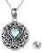 VONALA Kreuz Kette Mit Bild Damen Silber 925 Medaillon Kette Mit Foto Kreuz Amulett Zum Öffnen Halskette für Frauen Herren