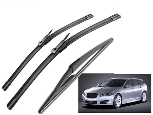 Scheibenwischerblätter Für Jaguar XF Sportbrake 2012–2015, 61 Cm + 48,3 Cm + 30,5 Cm, Vorne Und Hinten, Wischerblätter, Bürsten, Schneider, Zubehör, 2012, 2013, 2014, 2015