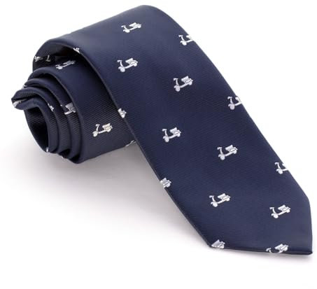 Cencibel Smart Casual Corbata Motos (Marino-Blanco)