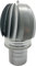 Sombrero Chimenea Extractor de Humo Giratorio de Viento en Acero Galvanizado, capuchón chimenea giratorio para salida de humo (175MM)