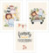 FAVELOT Poster Kinderzimmer Jungen, Mädchen A4 - Safari, Tiere, Grün Beige - Bilder Babyzimmer Deko - Deutscher Premium-Druck - 3er Set Din A4