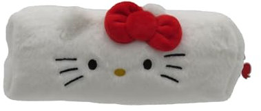 CyP Brands - Hello Kitty, Sanrio, Portatutto, astuccio, peluche, colore bianco, prodotto ufficiale, bianco, Sanrio Hello Kitty - Astuccio di peluche