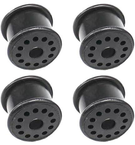 ANBOO 4 piezas de juntas de palanca de cambios para Ford Fiesta, sello de plástico portátil para manual negro resistente al desgaste de goma para Ford Fiesta Focus 4S6P7412AA