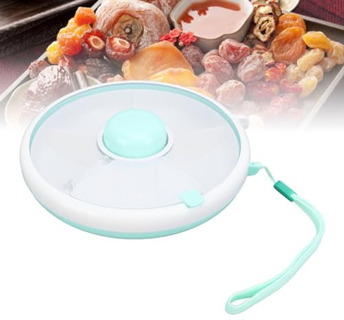 OPPWONG Rotierender Snackbehälter, um 360° Drehbarer ABS-Snack-Spinner mit Großer Kapazität, Rotierende Snackbehälter für Kinder mit Farbenfrohem Aussehen für Snacks und Trockenfrüchte