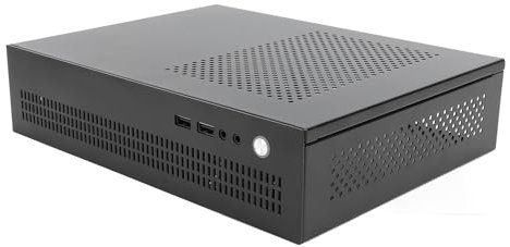 Caja ITX Pequeña, Caja Micro ATX, Mini Torre con Soporte SSD, Enfriador de CPU de 50mm, Caja de PC con Interfaz USB 2,0 para Computadora de Juegos