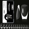 Beautilux Faux Ongles Clair French Medium Coffin Press on Ongles 280 Pièces 14 Tailles, Soak Off Faux Ongles Pose Americaine Pour Manucures à Domicile