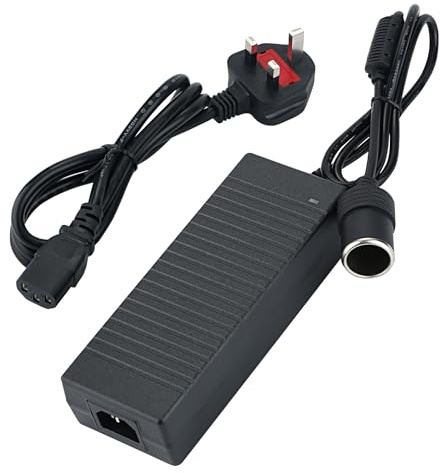 180W 15A Cigarette Lighter Voltage Converter Power Adapter, AC 100V 240V Converter to DC 12V 15A, Universal Charger Power Supply for Car Vacuum Cleaner, Car Refrigerator