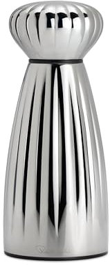 Robert Welch Palm Bright Medium Pepper Mill. Made from Stainless Steel. 25-Year Guarantee.