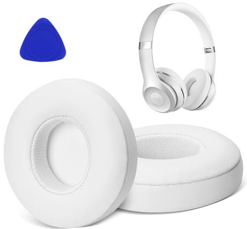 HOSSOM Cuscinetti auricolari di Ricambi Compatibile con Wireless Beats solo2/3,Cuscinetti per Cuffie in Pelle Proteica Memory Foam,per Headphones