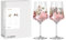 RITZENHOFF 8084001 Cocktail-Glas 2er Set 500 ml, Serie Reitgold - 2 Stück, Motiv Pferde floral geschmückt, Made in Germany
