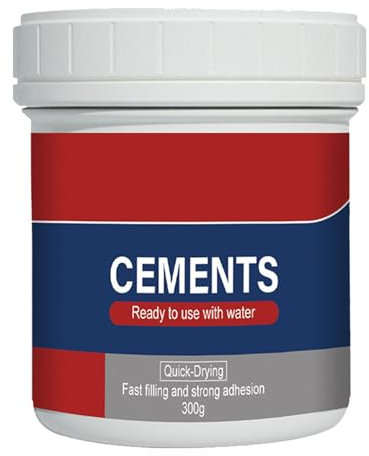 Cement Ready Mixed - 300g Concrete Patch | Rapid Setting Cement | Concrete Repair Mortar | Quick Dry Grout Ready Mixed | Binder Mix Bundle | Versatile Sealant For Patios, Sidewalks