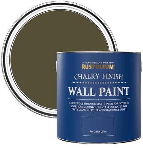 Rust-Oleum Wall and Ceiling Paint in a Chalky Matt Finish - Greencroft 2.5L