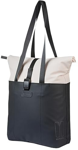 Basil Vive Einzeltasche - MIK Hooks inkl. - 15-20L - Laptopfach - Weiß