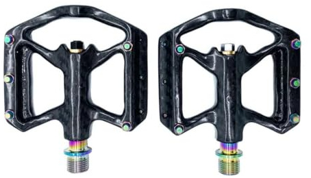 Kompatibel mit TAOZIK Carbon-Pedalen | Oil-slick-Finish, Ti-Achse, rutschfest for MTB/Straße