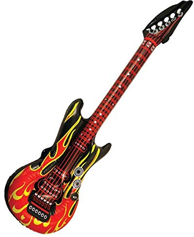 Flammen-Design Rock Guitar Rock, aufblasbar, 106 cm