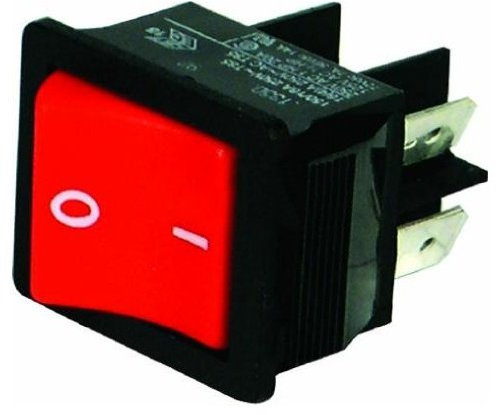 Vacuum Cleaner On/Off Mains Switch (Rocker Type), Suitable For Numatic Henry Early Models, NVQ250, HVR200, HVR200P