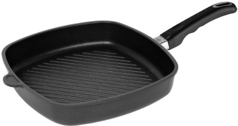Wesco 345428-62 Eckpfanne mit Grillboden flach 28 x 28 cm, Höhe: 5 cm