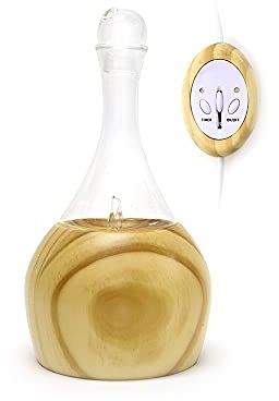 Aroflora 901 Daolia Diffuseur d'Huiles Essentielles par Nébulisation en Verre et Bois