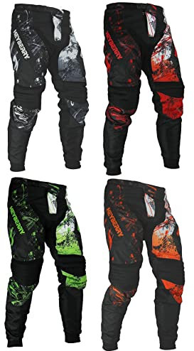 HEYBERRY Motocross Enduro Quad Hose schwarz grün Gr. M