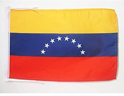 AZ FLAG Bandiera Venezuela Senza Stemma 45x30cm - BANDIERINA VENEZUELANA 30 x 45 cm cordicelle