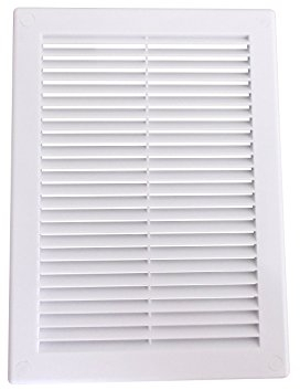 AirTech-UK Air Vent Grille White Plastic Wall Ducting Ventilation Cover 4 6 8 10 12 14 (300x300mm)