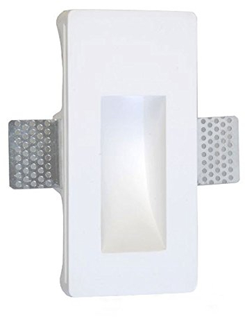 IsoLED 112167 Gips-Wand-Einbauleuchte, länglich, MR11/GU4, kleine Bauform