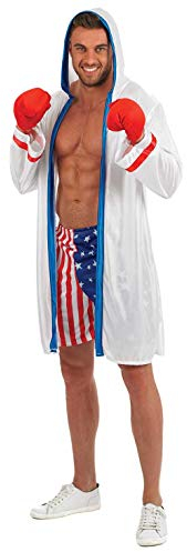 Fun Shack Boxer Kostüm Herren, Sport Kostüm Herren, Boxerin, Karneval, Fasching & Mottopartys - M