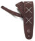 Wildleder Strap Gitarre und Bass braun mit Stickerei