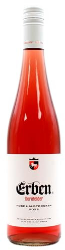 Erben Dornfelder Rosé Halbtrocken – Roséwein aus Deutschland – Qualitätswein – 6 x 0.75 l