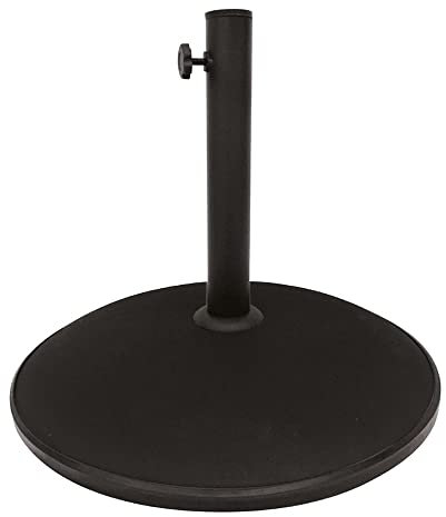 Aktive Garden 53898 - Soporte Parasol Cemento, 49.5 x 33 cm, 25 Kg , Tubo 35/48 mm