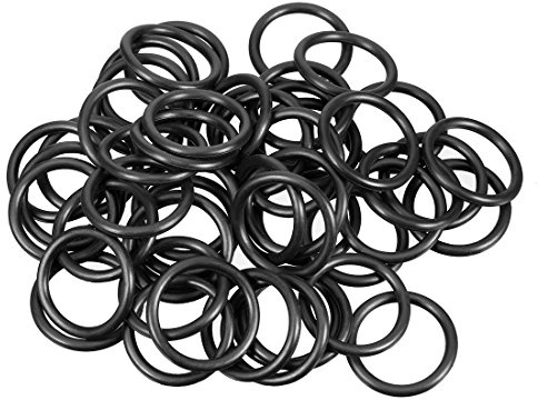 sourcing map Packung mit 50 Gummi O Ringe 22mm AD 17,2mm ID 2,4mm Breite Metrische Dichtung