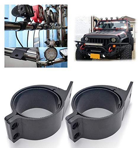 MASO 2Pcs Universal Led Light Bar Mount Bracket Bar Roll Bull Mount Clamps 3inch 76-81MM for Off-road Car,Truck 4WD