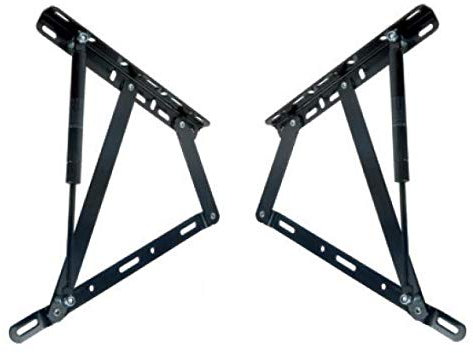 Juego de 2 bisagras para canapé con resortes de 900N - Ideal para canapés con apertura lateral de 150 cm - Cuens