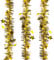 Oblique Unique® Lametta Folien Girlande 3 STK. mit Sternen und Glitzer Effekt für Weihnachten Weihnachtsdeko Silvester Geburtstag Party Feier Deko Gold Silber - Farbe wählbar (Gold)