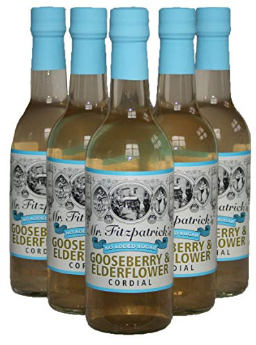 Mr Fitzpatrick - No Added Sugar Gooseberry & Elderflower Cordial - 500ml (6 x 500ml)