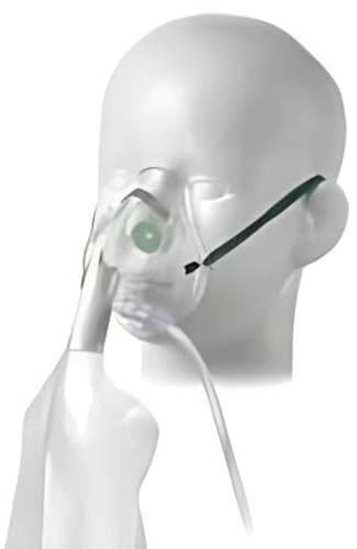 Pädiatrische Sauerstoffmaske mit Sauerstoffschlauch 1192 (3 Stück)