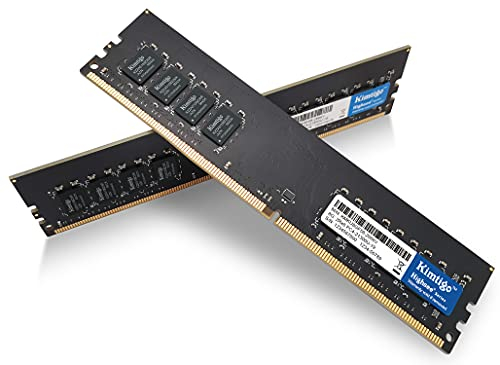 Kimtigo DDR4 8GBx2 2666 MHz UDIMM 288 Pin PC Computer Desktop Memoria Unbuffered Non-ECC Modulo Ram Aggiornamento PC4-21300 CL19 (2666MHz, DRR4 8Gx2)