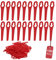 SWAWIS 100 Pezzi Lama in Plastica per Tosaerba Coltelli di Plastica Lame di Ricambio Lame per Tagliaerba Lame per Decespugliatori Rifilare Il Prato, Rosso