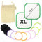 Disques démaquillants réutilisables écologiques, grandes lingettes bambou douces et lavables (SET A)