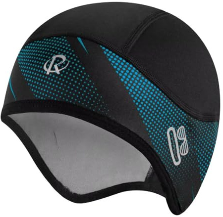 ROTTO Cycling Skull Cap Helmet Liner Fleece-Lined with Ears Covers and Glasses Slots for Cycling Running Hiking Skiing