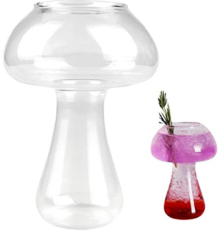 DOERDO Verre à cocktail champignon champignon pour vin, champagne, cocktail, fête, bar, maison, 280 ml