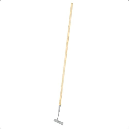 Wegeschuffel mit 140 cm Holzstiel - Stabile Gartenhacke & Jäter | 4-seitig geschliffenes Blatt aus Stahl, Unkrautjäter für Wege, Kies & Beete, Bodenlockerer zur Gartenpflege