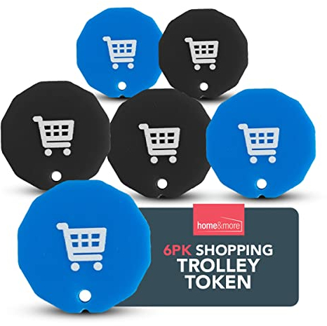 SOL 6pk Shopping Trolley Token – Acrylic Pound Coin Trolley Token for Supermarket Cart & Gym Locker – Lightweight – Can Fit to New Trolleys & Lockers