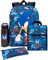 SONIC the hérisson Sac à dos Enfants 4 Pièce Camo Boîte à lunch Bouteille d'eau